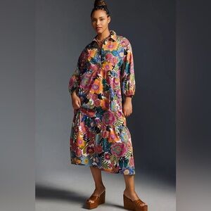 Bettina Tiered Shirt Dress from Anthropologie